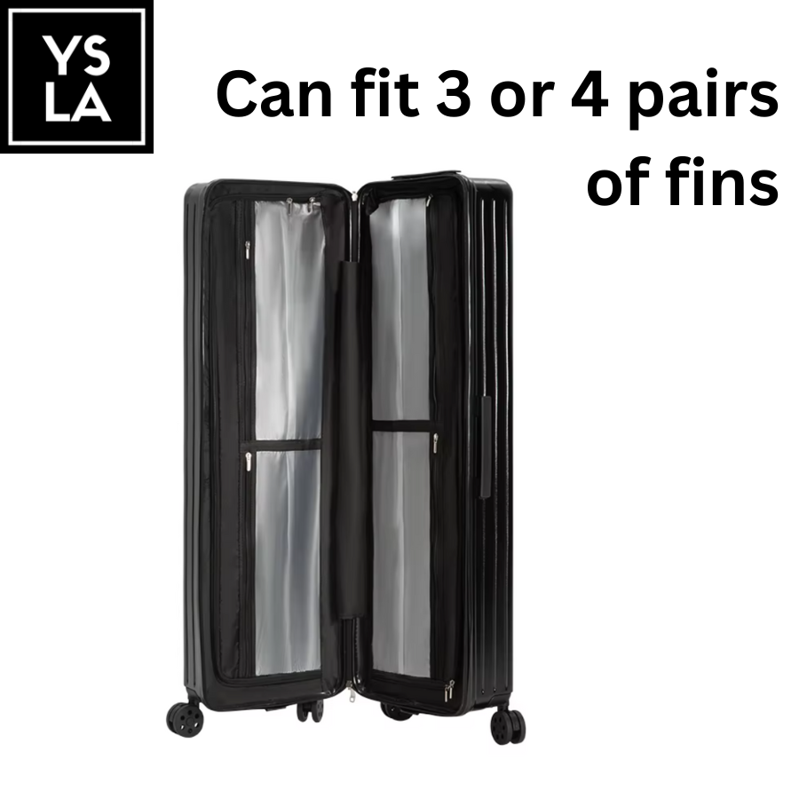 Onyx Large Size Rolling Luggage Long Fins Box Hard Case Freediving Equipment Fins Case with Roller