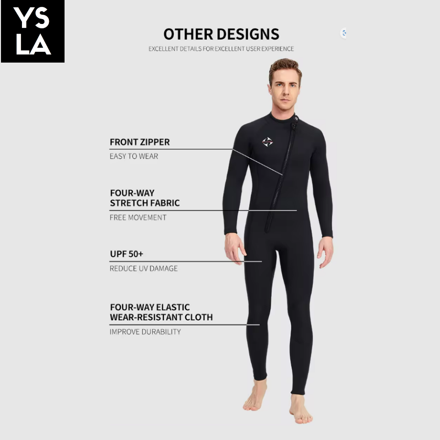 Oslo 3mm Diving Full Wetsuit Front Zip Diving Wetsuit