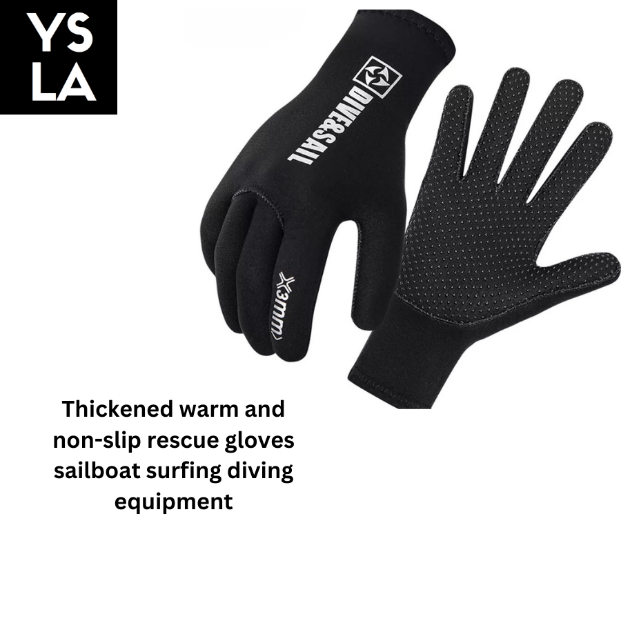 3mm Dive & Sail Diving Gloves for Men Women Warm Scratch-proof Anti Slip Flexible Hand Protection