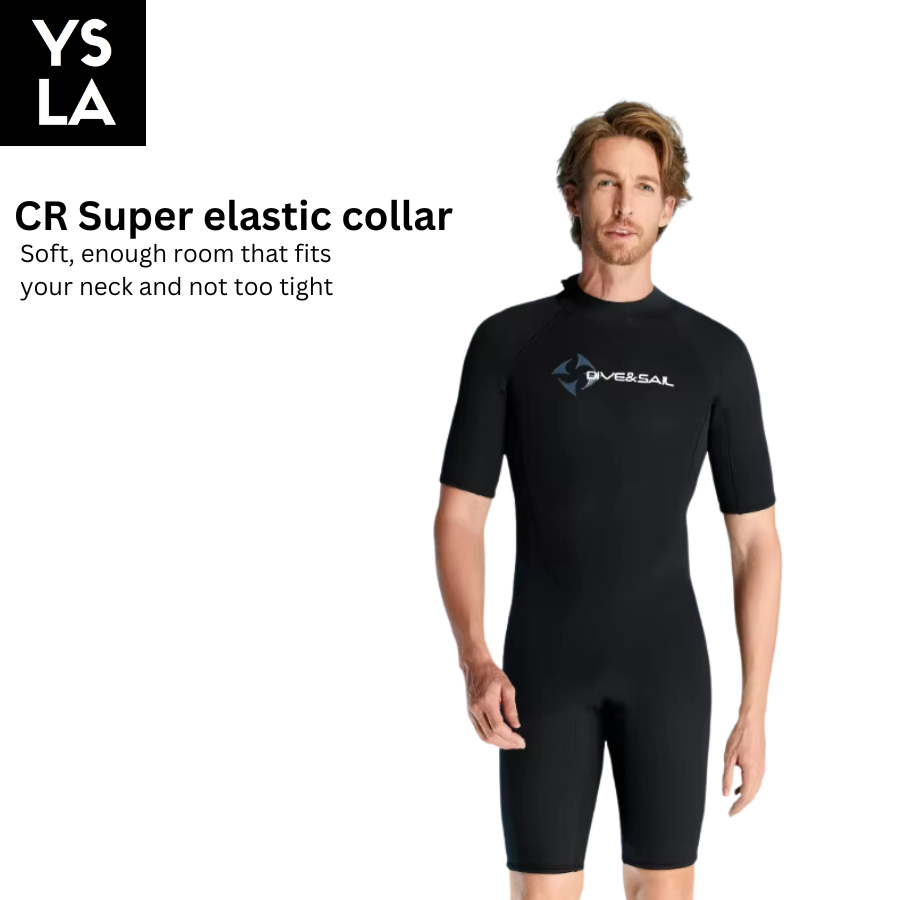 For Him Bare 1.5mm Full Wetsuit in Short sleeves and short pants For Men Male