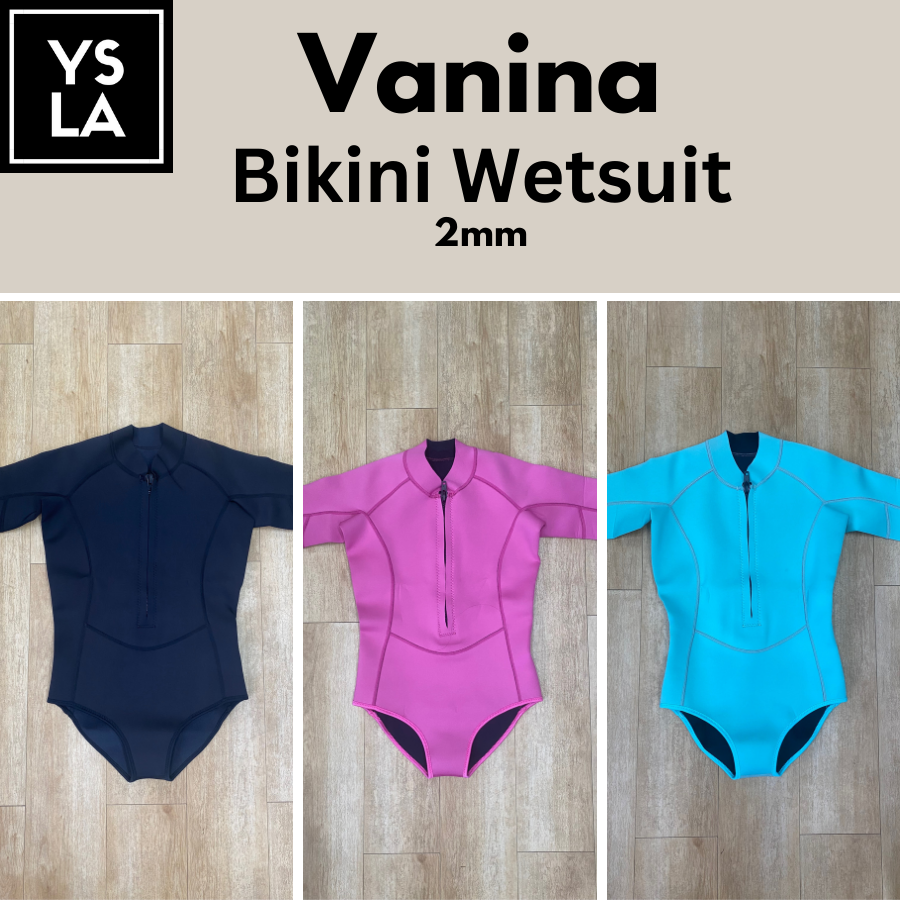 Vanina Neoprene 2mm Bikini Wetsuit Freedive Surf Bikini Swim Suit with Titanium Lining