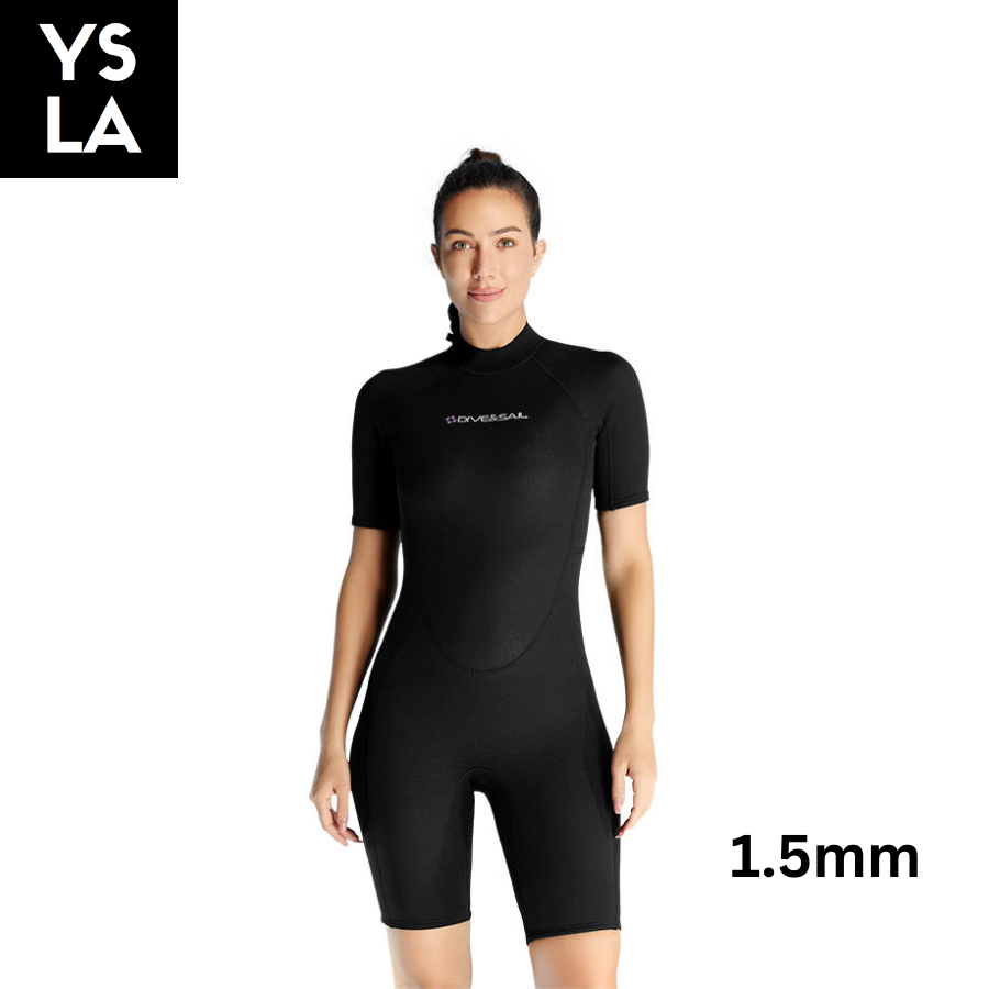 For Her Bare 1.5mm Full Wetsuit in Short sleeves and short pants for Female Women