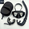 Wolf 65cc Ultra Low Volume Mask Tempered Glass Freedive Mask Set