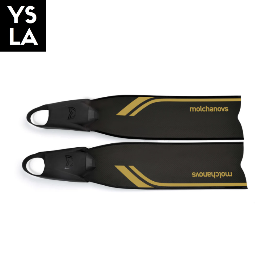 Soft Stiffness Molchanovs Sports Bifins 3 Carbon Long Fins with Foot Pockets