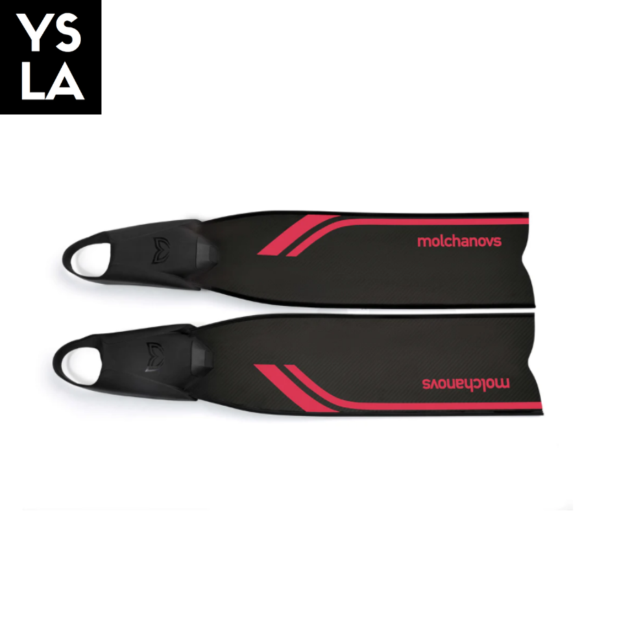 Soft Stiffness Molchanovs Sports Bifins 3 Carbon Long Fins with Foot Pockets