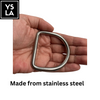 Stainless Steel Seamless D-Ring for Bag Inflatable Freedive Buoy