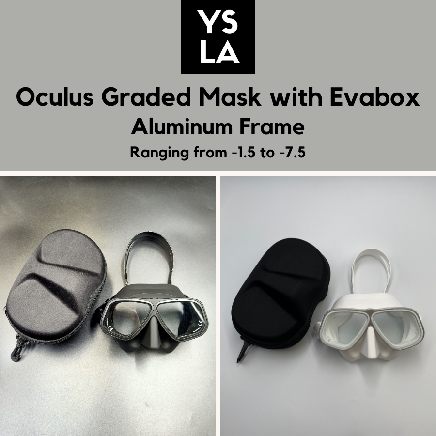 Oculus Fixed Graded Aluminum Graded Freediving Mask with Evabox