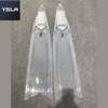 Wave Elastic Long Fins for Freediving White Foot Pocket