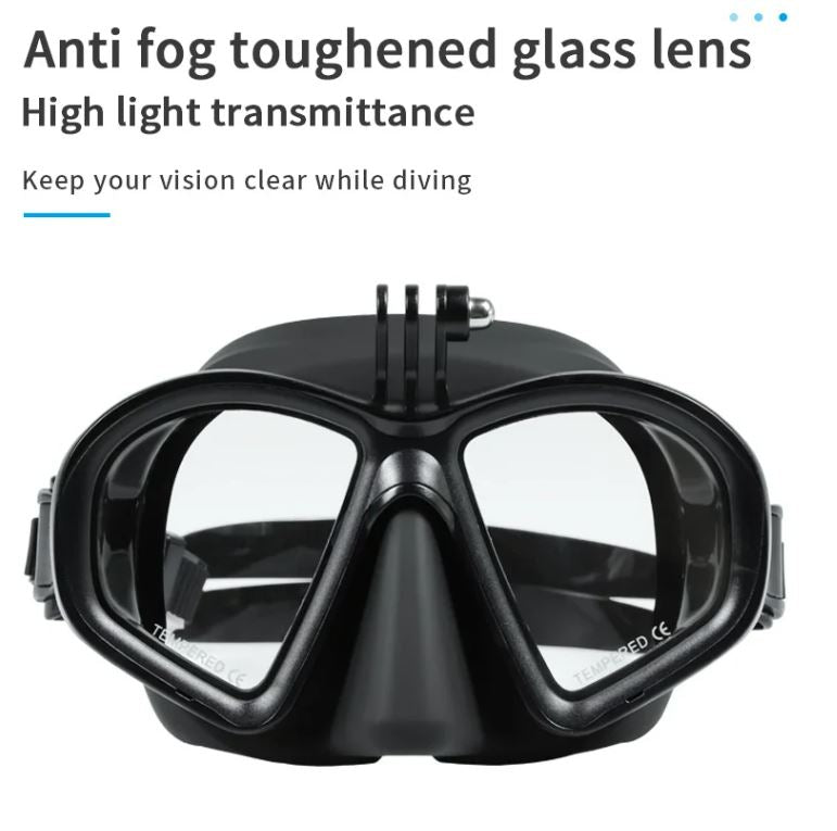 Camera Mount Dive Mask GoPro Low Volume Tempered Glass Freedive Mask for Inventory Purposes