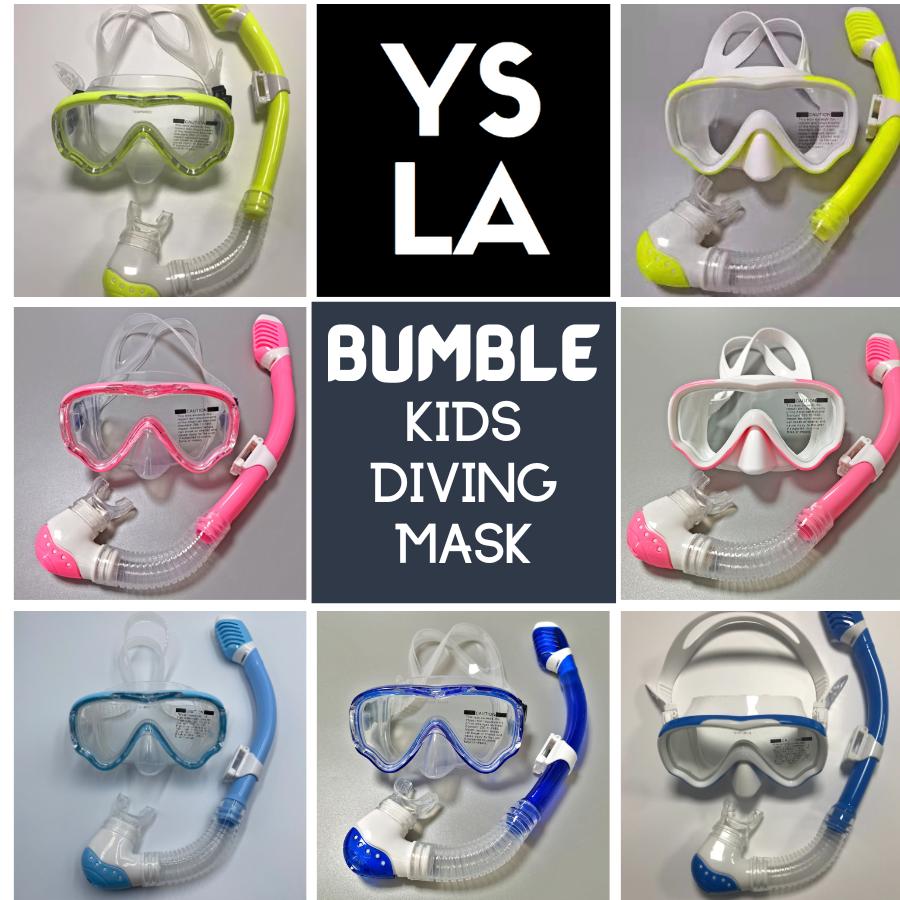 Bumble Kids Freedive Mask & Snorkeling Set for Children Kids Swimming Goggles Snorkel Scuba for Small Face