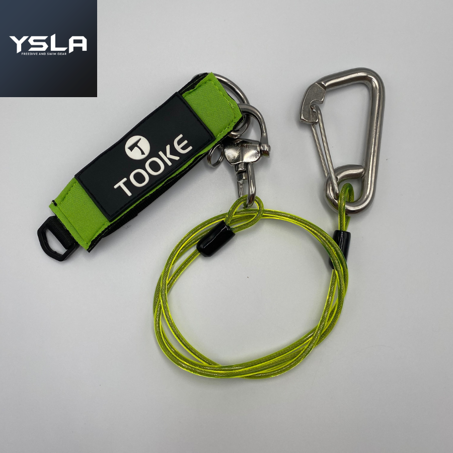 Tooke Freediving Line Training Safety Lanyard Stainless Steel