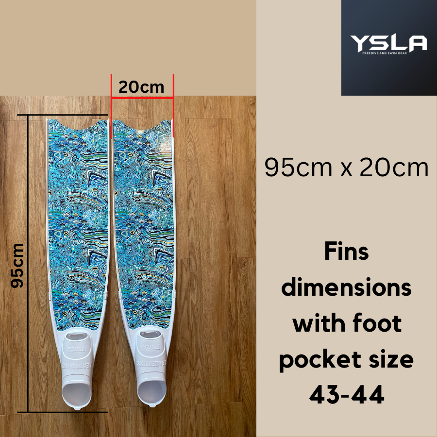 Ysla Leaderfins Pure Carbon with Design Long Freedive Fins