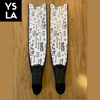 Ysla Leaderfins Pure Carbon Limited Edition Long Freedive Fins Black Foot Pocket