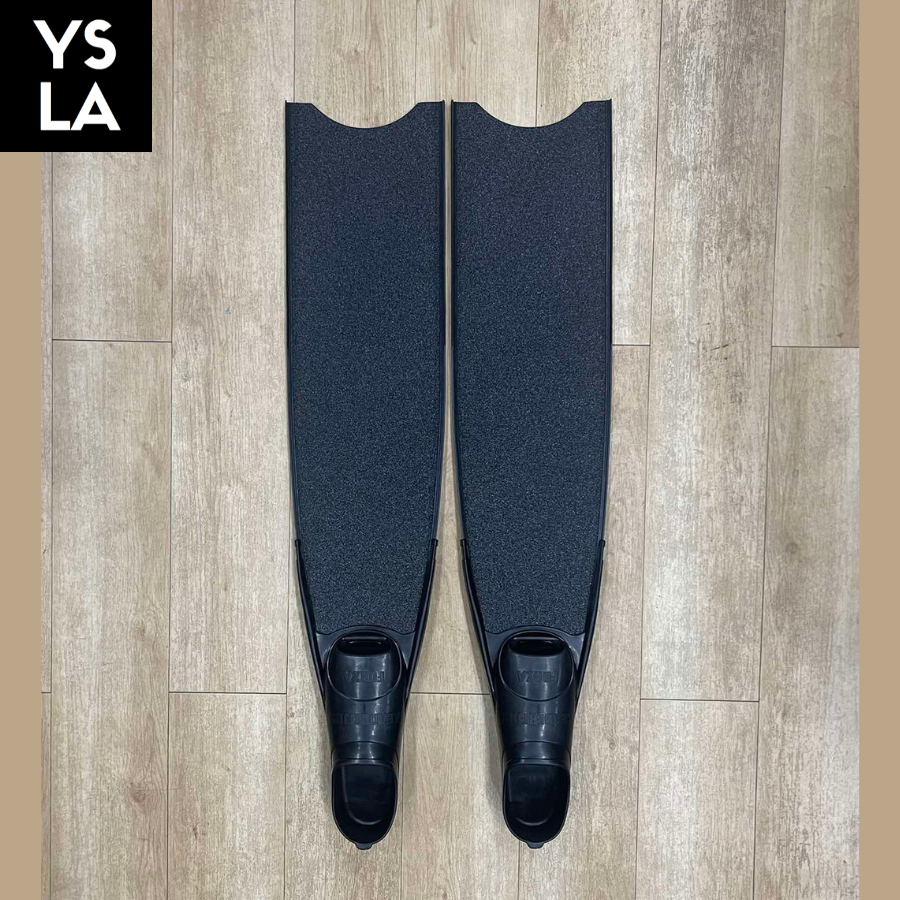 Ysla Leaderfins Fiberglass 80cm Long Freedive Fins Soft Stiffness with Black Foot pocket