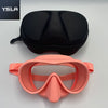 Luna Tempered Glass Single Lens Snorkeling Mask Scuba Diving Mask only with Eva Box