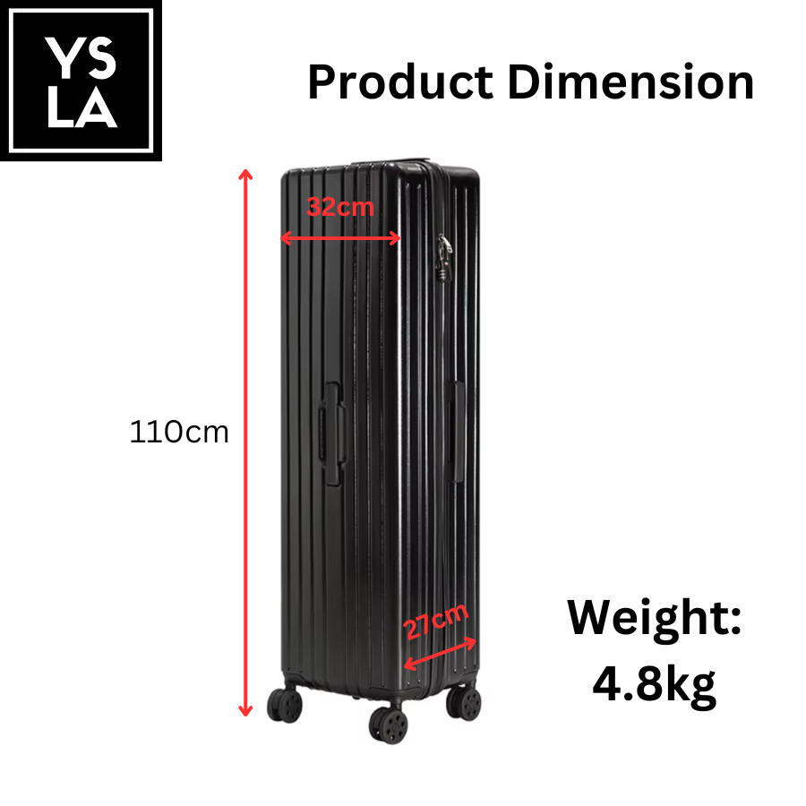 Onyx Large Size Rolling Luggage Long Fins Box Hard Case Freediving Equipment Fins Case with Roller