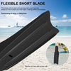 Malik Silicone Short Fins for Freedive Scuba Swimming Training Full Foot Pocket