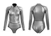 TruDive Zipper glide skin spring wetsuit Cut Bikini 2mm