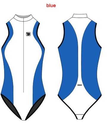 TruDive Bikini Wetsuit White Whale Series Front Zip Sleeveless Bodysuit 2mm