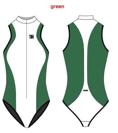 TruDive Bikini Wetsuit White Whale Series Front Zip Sleeveless Bodysuit 2mm