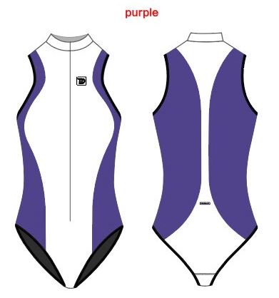 TruDive Bikini Wetsuit White Whale Series Front Zip Sleeveless Bodysuit 2mm