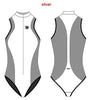 TruDive Bikini Wetsuit White Whale Series Front Zip Sleeveless Bodysuit 2mm