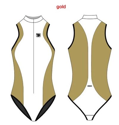 TruDive Bikini Wetsuit White Whale Series Front Zip Sleeveless Bodysuit 2mm