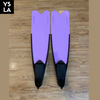 Wave Colored Long Freediving Fins Black Foot Pocket