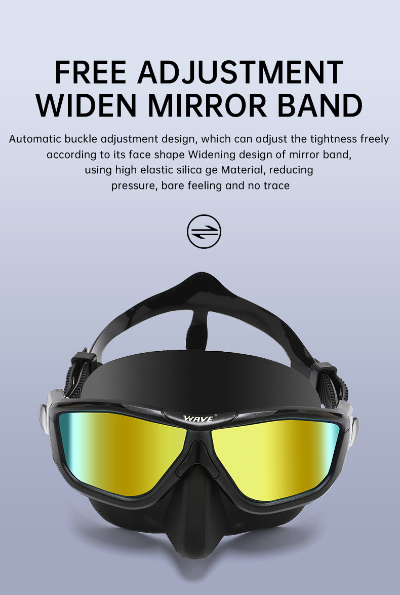 Wave Polycarbonate Lens Anti-Fog Low Volume Silicone Diving Mask Set – Ysla  Freediver Shop