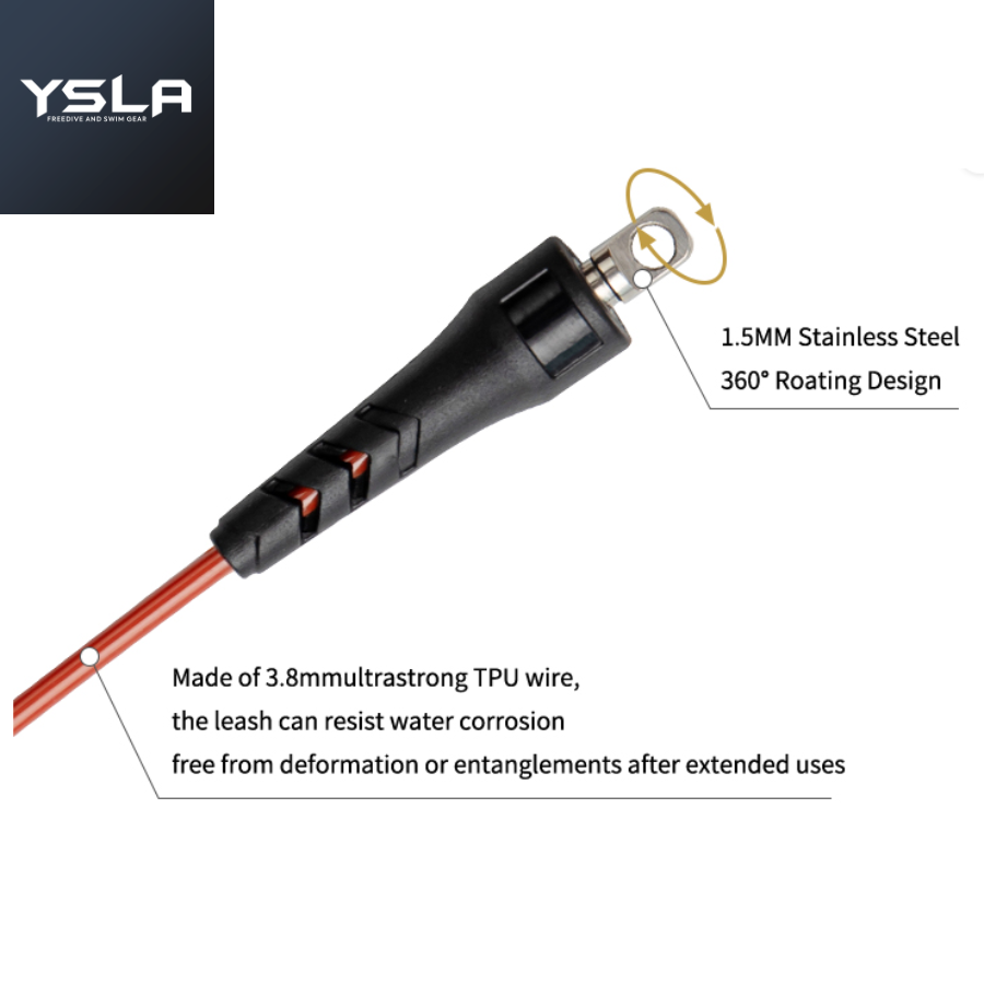 Ysla CNF Lanyard Set (Belt and Lanyard) for Freedive line training