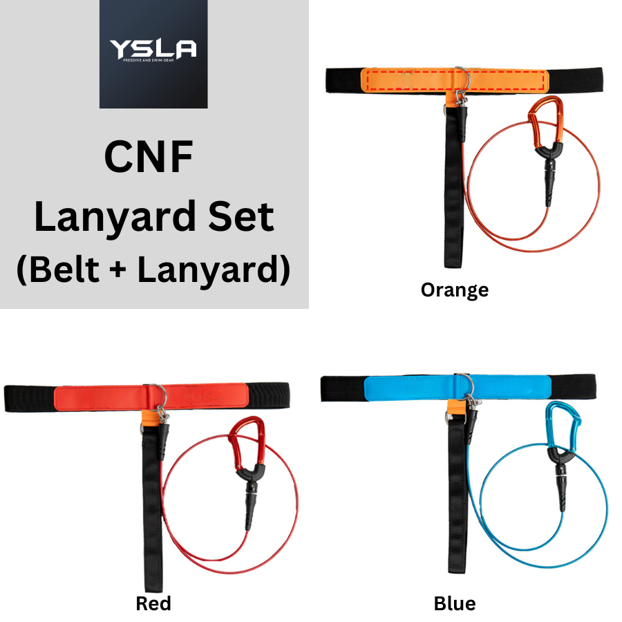 Ysla CNF Lanyard Set (Belt and Lanyard) for Freedive line training