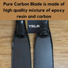 Medium Stiffness Leaderfins Pure Carbon 60cm Short Freedive Fins