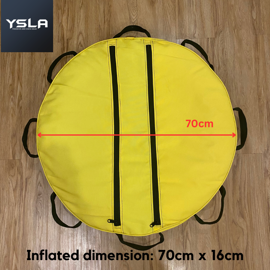 Baleen Inflatable Scuba Diving Freediving Training Buoy Float Surface with Interior Surface Marker