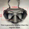 Wolf 65cc Ultra Low Volume Mask Tempered Glass Freedive Mask Set